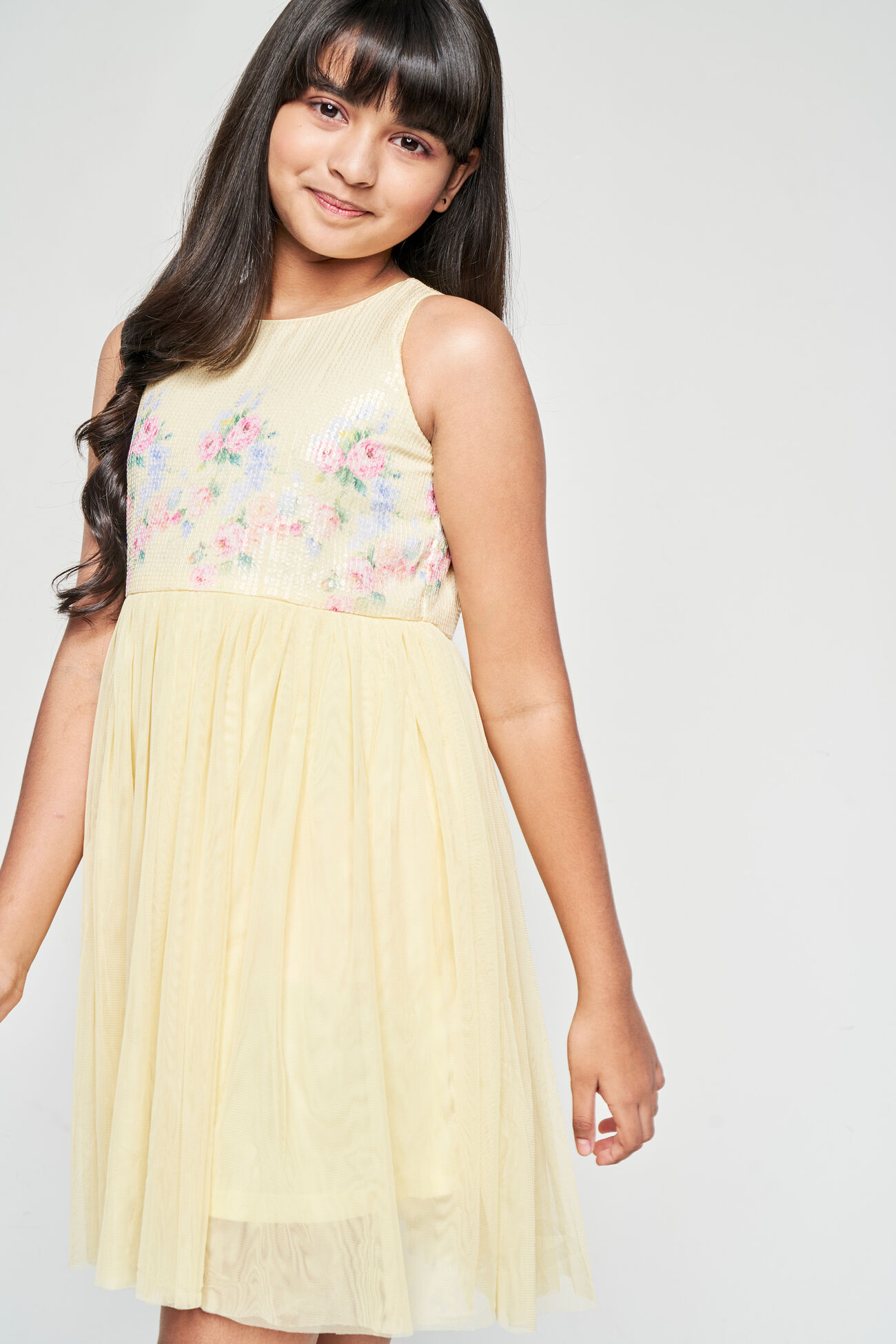 Spreading Sunshine Fit And Flare Dress, Yellow, image 5
